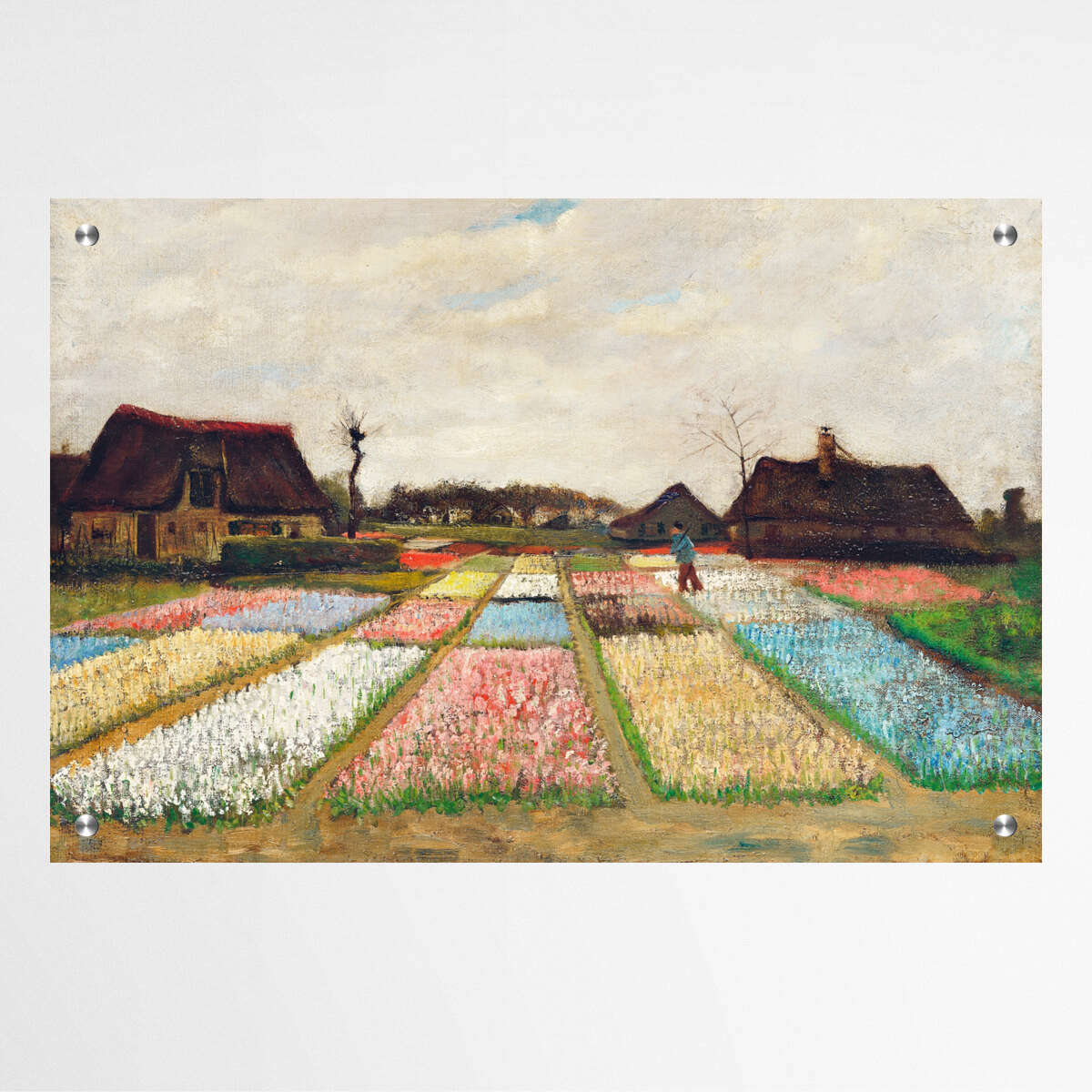 Flower Beds in Holland by Vincent Van Gogh | Vincent Van Gogh Wall Art Prints - The Canvas Hive