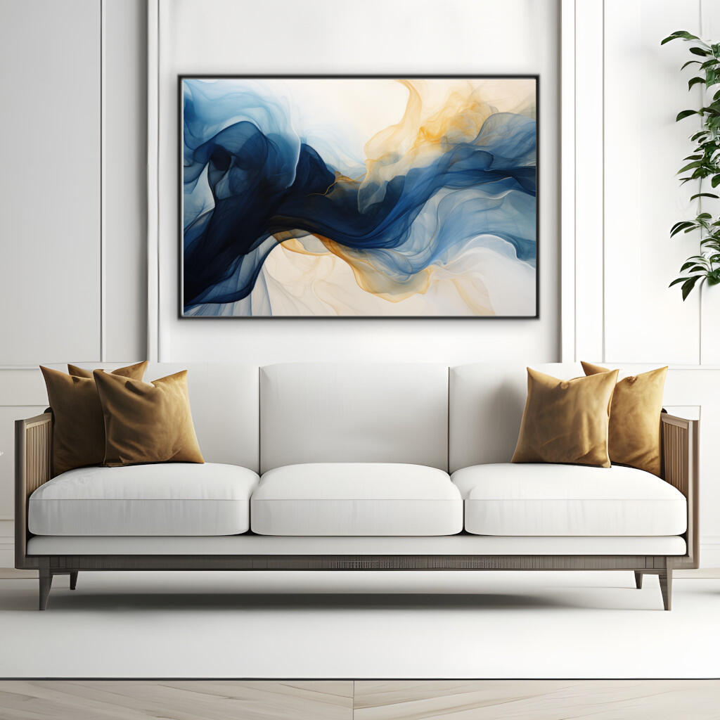 Fluid and Flowing Lines | Abstract Wall Art Prints - The Canvas Hive