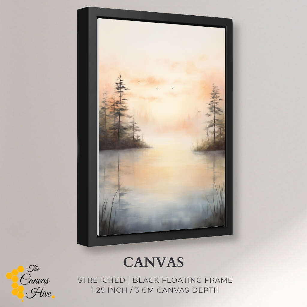 Forest Serene Reflections | Nature Wall Art Prints - The Canvas Hive