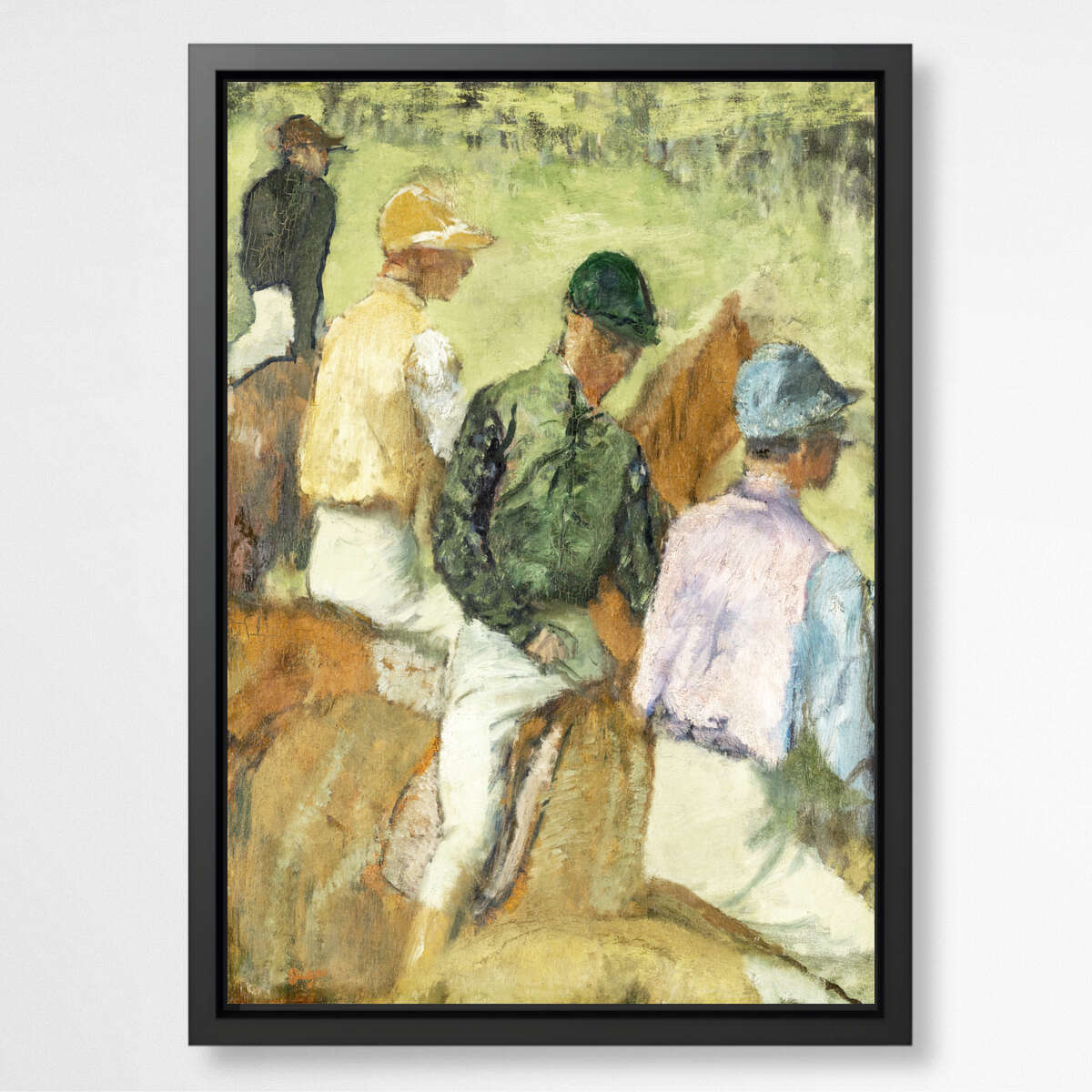 Four Jockeys by Edgar Degas | Edgar Degas Wall Art Prints - The Canvas Hive