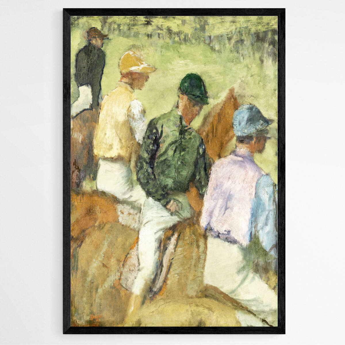 Four Jockeys by Edgar Degas | Edgar Degas Wall Art Prints - The Canvas Hive