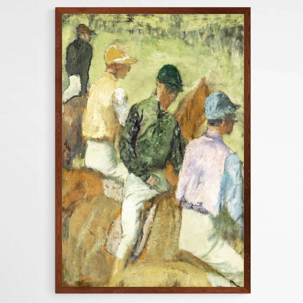 Four Jockeys by Edgar Degas | Edgar Degas Wall Art Prints - The Canvas Hive