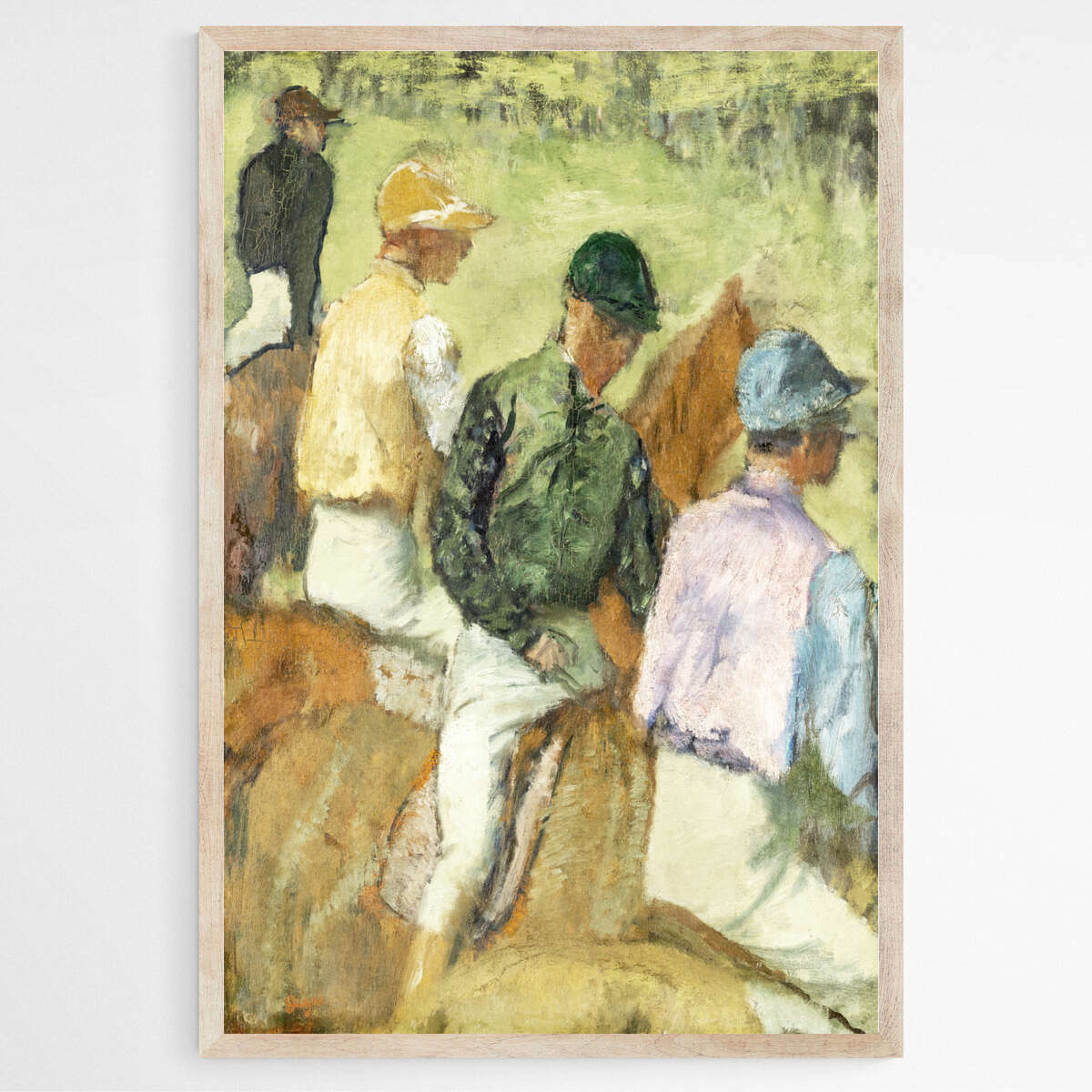 Four Jockeys by Edgar Degas | Edgar Degas Wall Art Prints - The Canvas Hive