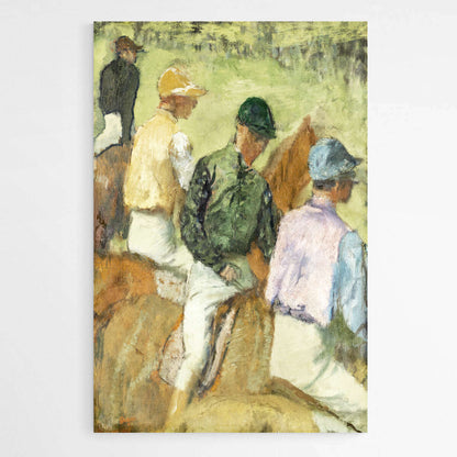 Four Jockeys by Edgar Degas | Edgar Degas Wall Art Prints - The Canvas Hive