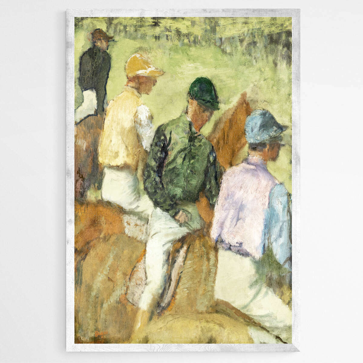 Four Jockeys by Edgar Degas | Edgar Degas Wall Art Prints - The Canvas Hive