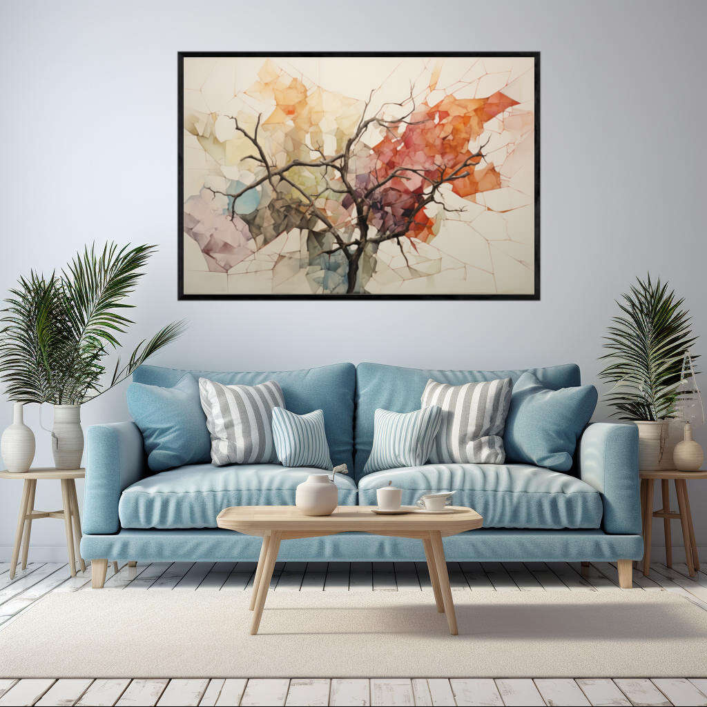 Fractured Tranquility Tree | Nature Wall Art Prints - The Canvas Hive