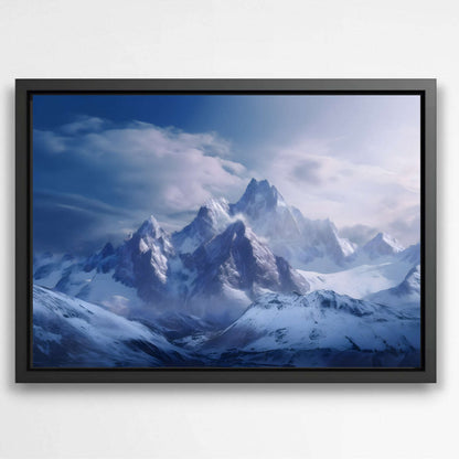 Frozen Romance in Mountain Heights | Nature Wall Art Prints - The Canvas Hive