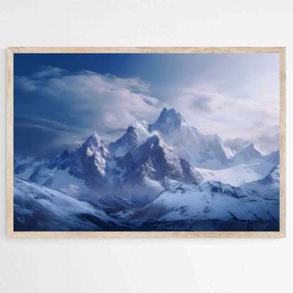 Frozen Romance in Mountain Heights | Nature Wall Art Prints - The Canvas Hive