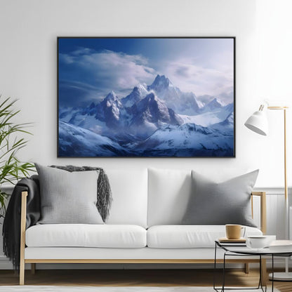 Frozen Romance in Mountain Heights | Nature Wall Art Prints - The Canvas Hive