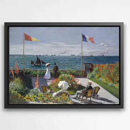 Garden at Sainte-Adresse by Claude Monet | Claude Monet Wall Art Prints - The Canvas Hive