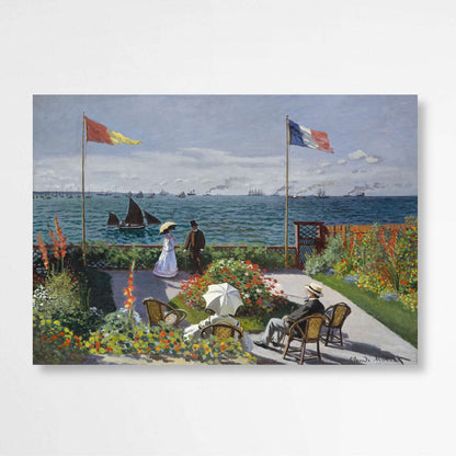 Garden at Sainte-Adresse by Claude Monet | Claude Monet Wall Art Prints - The Canvas Hive