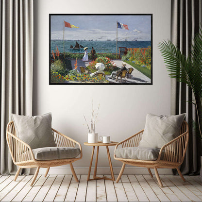 Garden at Sainte-Adresse by Claude Monet | Claude Monet Wall Art Prints - The Canvas Hive