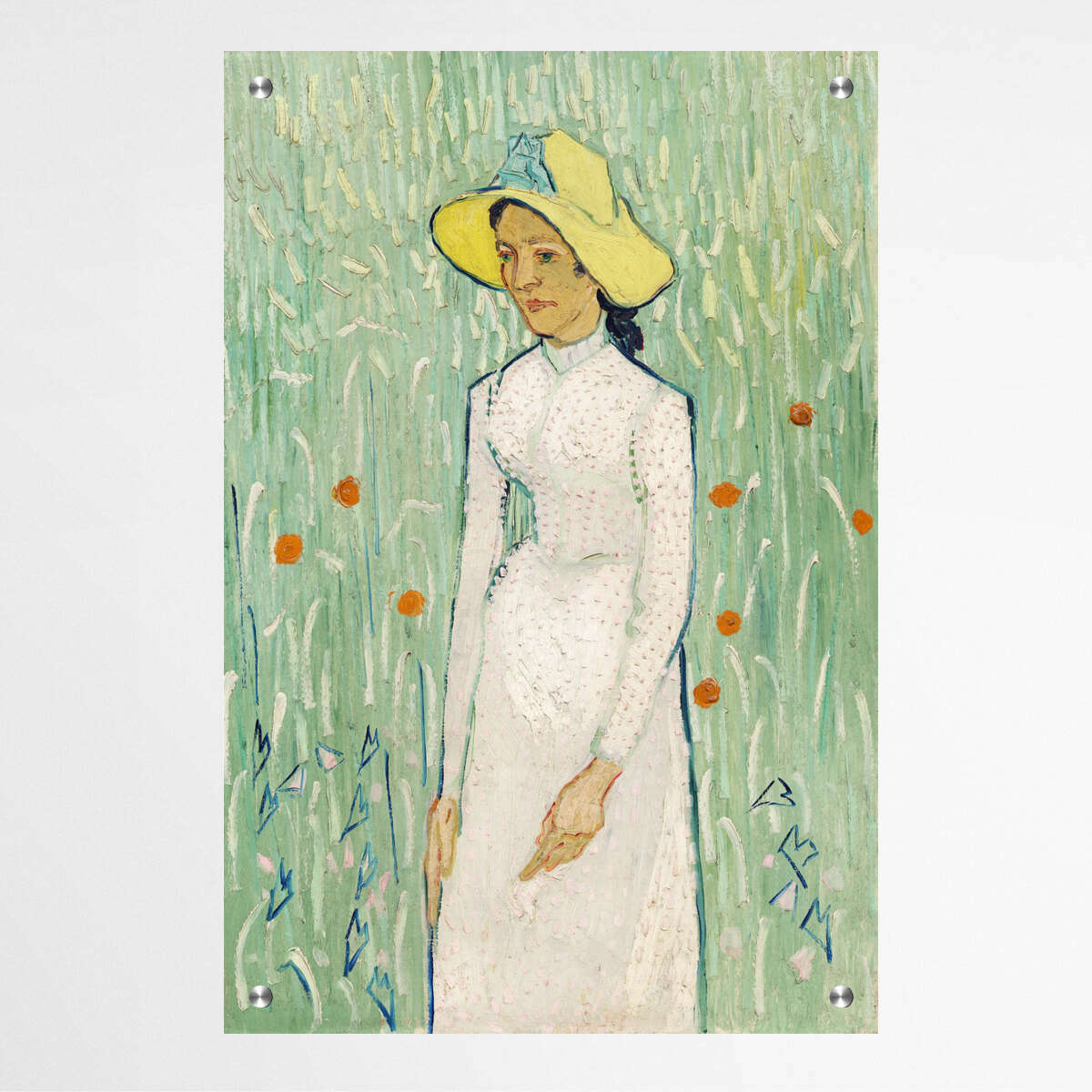 Girl in White by Vincent Van Gogh | Vincent Van Gogh Wall Art Prints - The Canvas Hive