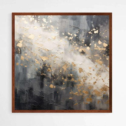 Gold Flakes | Abstract Wall Art Prints - The Canvas Hive