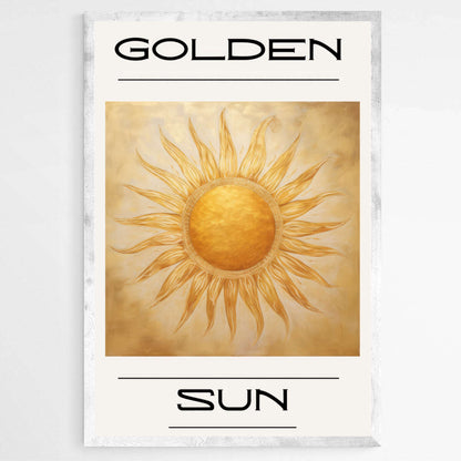 Golden Sun Boho Art | Minimalist Wall Art Prints - The Canvas Hive