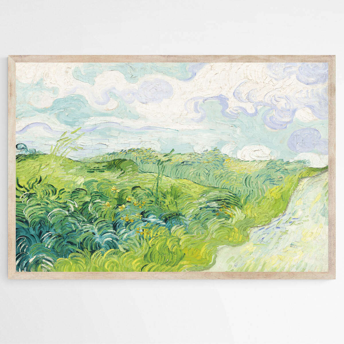 Green Wheat Fields | Vincent Van Gogh Wall Art Prints - The Canvas Hive