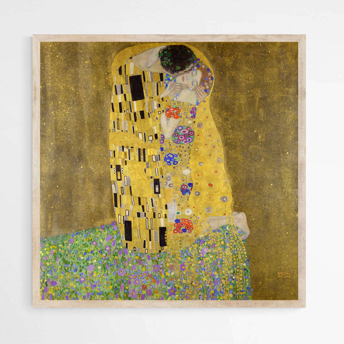 Gustav Klimt's The Kiss. | Famous Paintings Wall Art Prints - The Canvas Hive