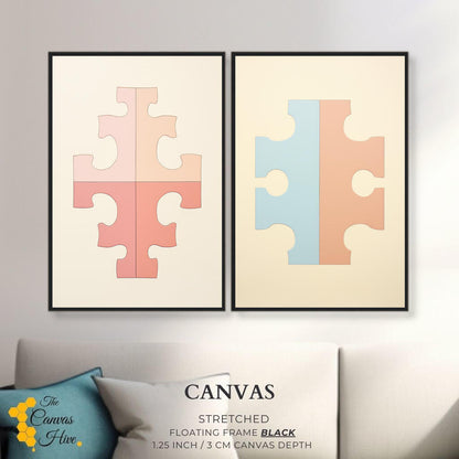 Harmonious Connection Set of 2 | Sets Wall Art Prints - The Canvas Hive