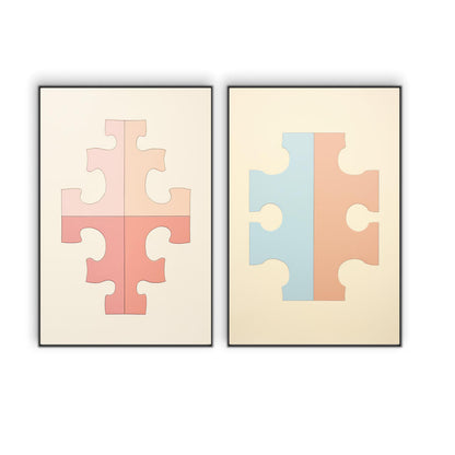 Harmonious Connection Set of 2 | Sets Wall Art Prints - The Canvas Hive