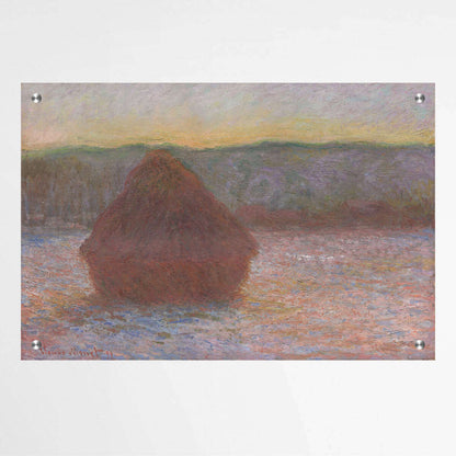 Haystacks Sunset  by Claude Monet | Claude Monet Wall Art Prints - The Canvas Hive