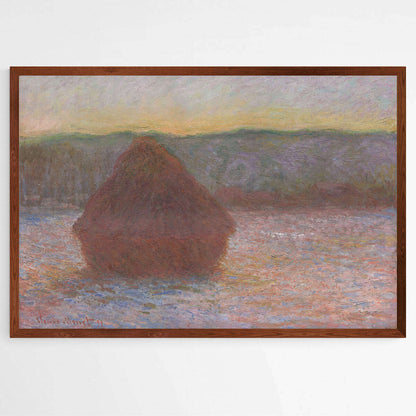 Haystacks Sunset  by Claude Monet | Claude Monet Wall Art Prints - The Canvas Hive