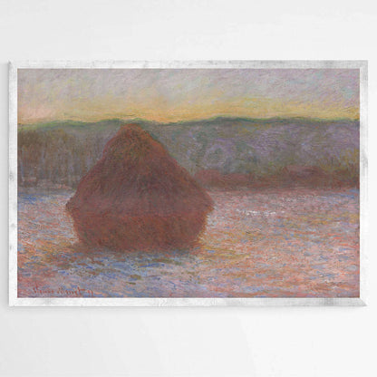 Haystacks Sunset  by Claude Monet | Claude Monet Wall Art Prints - The Canvas Hive