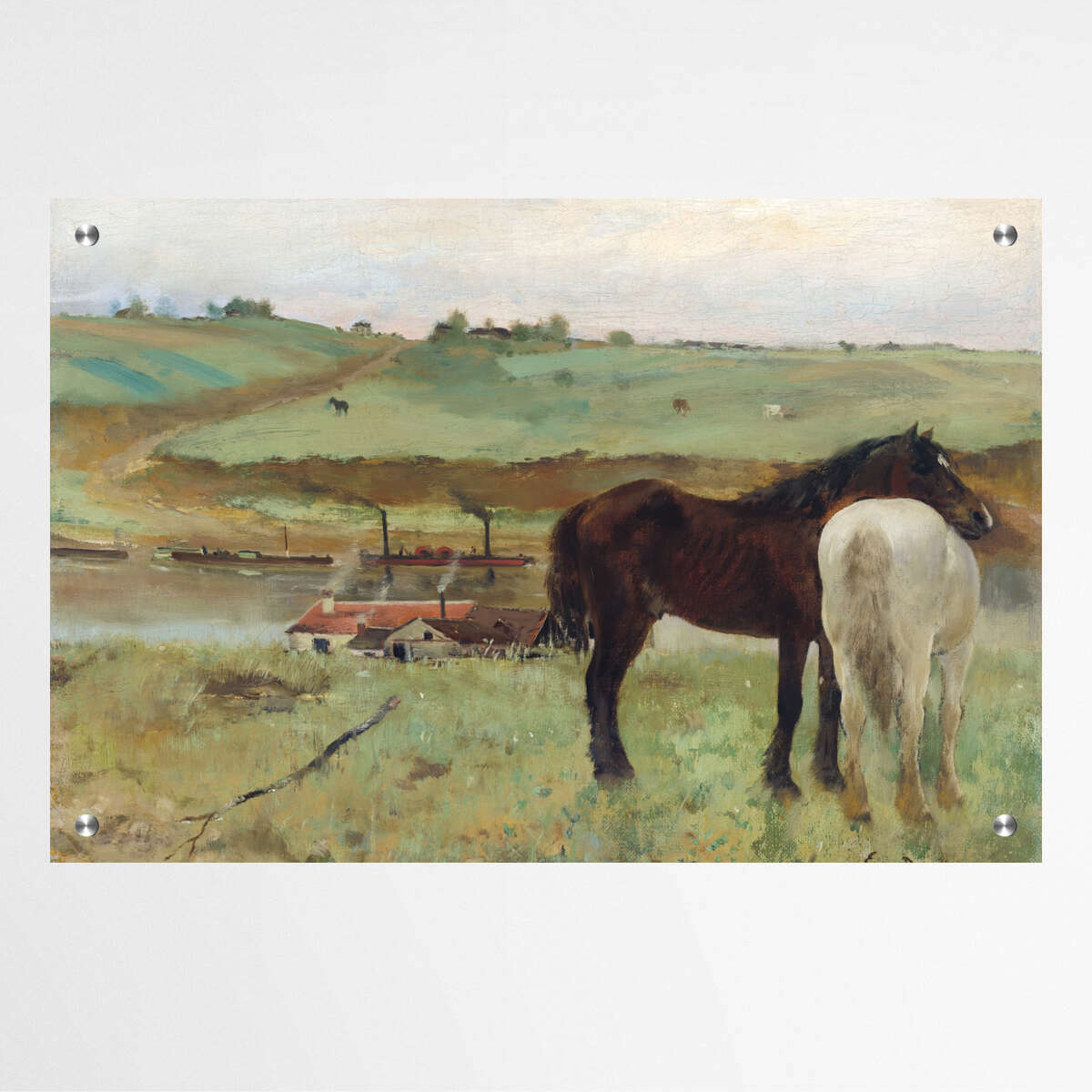 Horse in a Meadow by Edgar Degas | Edgar Degas Wall Art Prints - The Canvas Hive