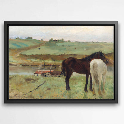 Horse in a Meadow by Edgar Degas | Edgar Degas Wall Art Prints - The Canvas Hive