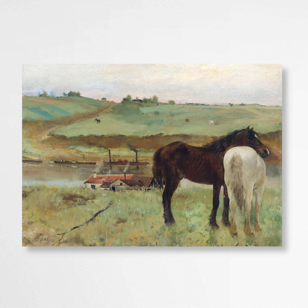 Horse in a Meadow by Edgar Degas | Edgar Degas Wall Art Prints - The Canvas Hive