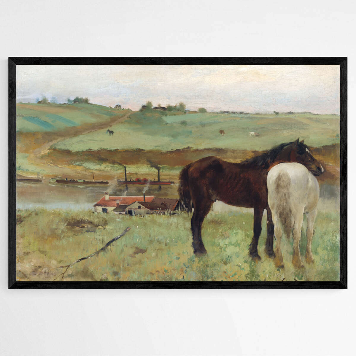 Horse in a Meadow by Edgar Degas | Edgar Degas Wall Art Prints - The Canvas Hive