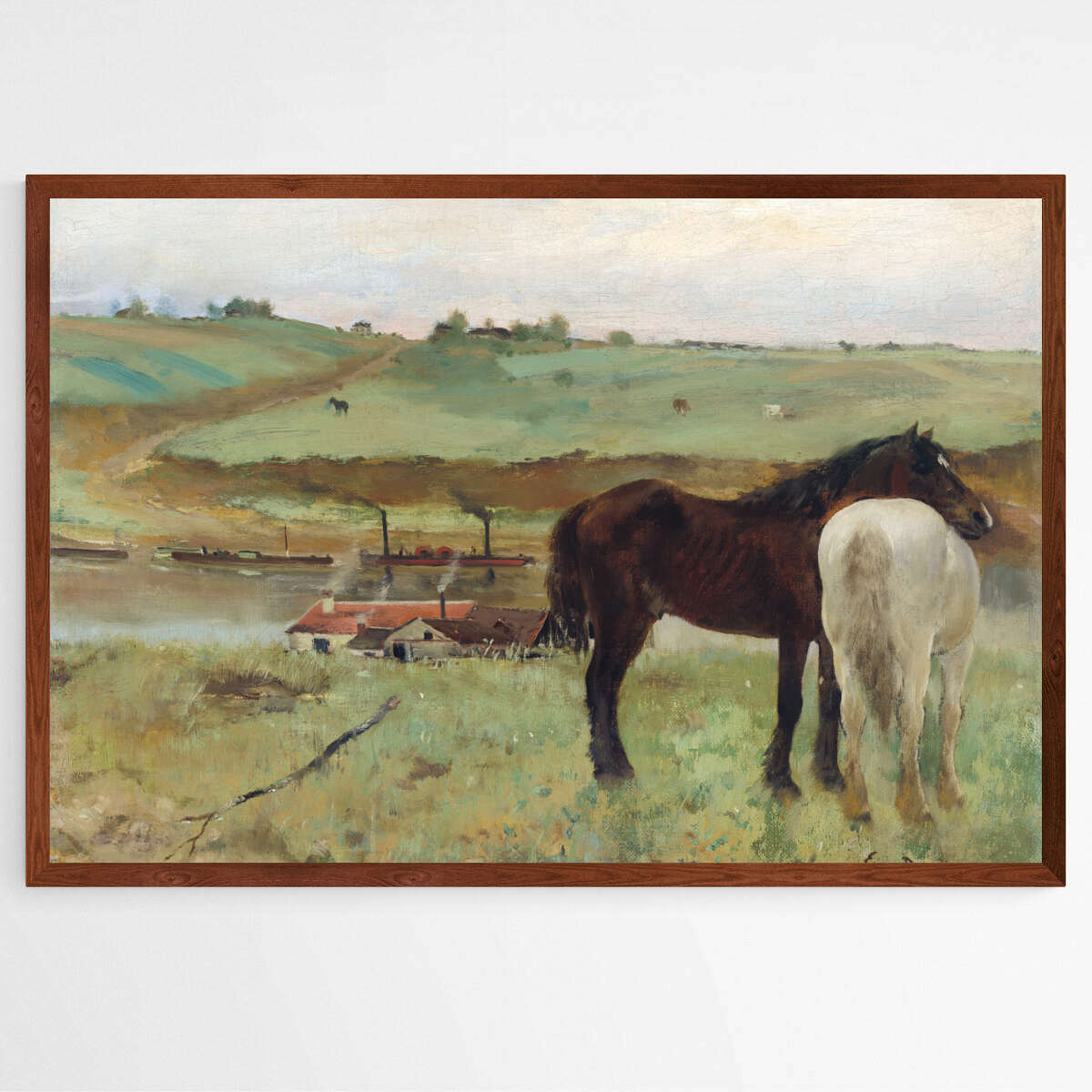 Horse in a Meadow by Edgar Degas | Edgar Degas Wall Art Prints - The Canvas Hive