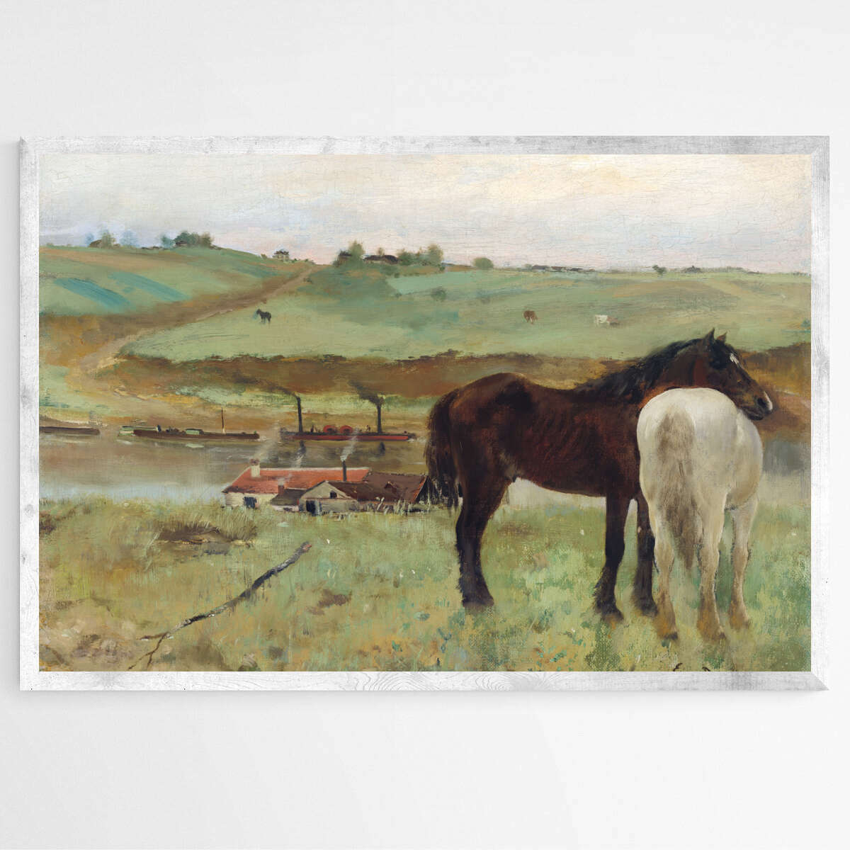 Horse in a Meadow by Edgar Degas | Edgar Degas Wall Art Prints - The Canvas Hive