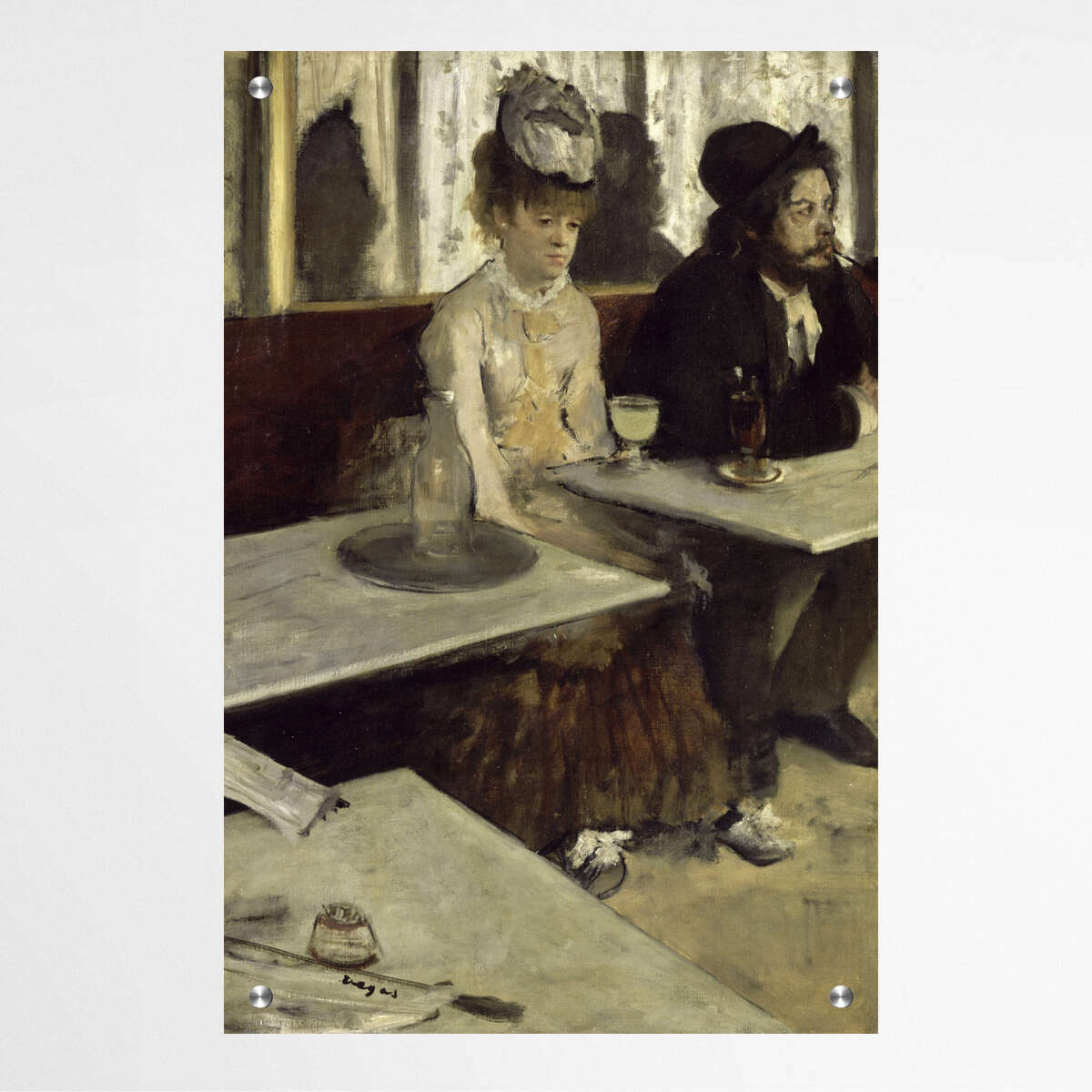 In a Cafe by Edgar Degas | Edgar Degas Wall Art Prints - The Canvas Hive