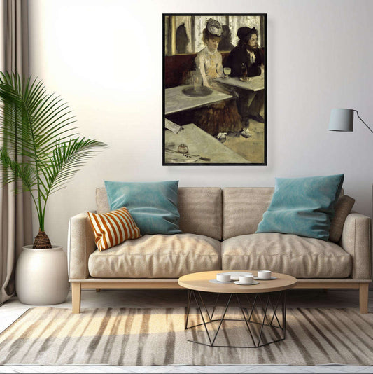 In a Cafe by Edgar Degas | Edgar Degas Wall Art Prints - The Canvas Hive