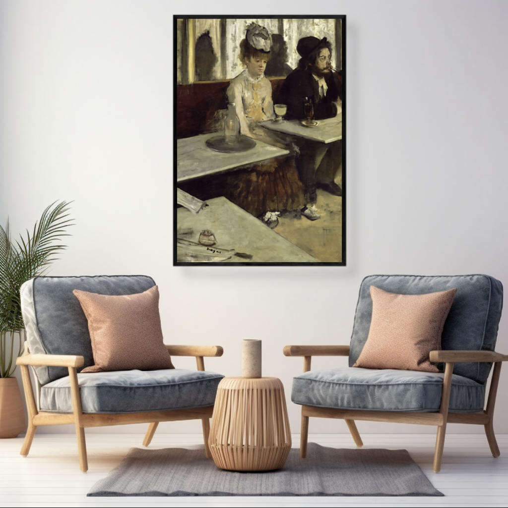 In a Cafe by Edgar Degas | Edgar Degas Wall Art Prints - The Canvas Hive