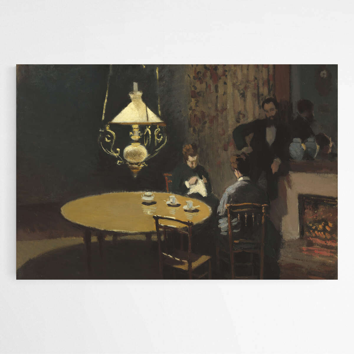 Interior after Dinner by Claude Monet | Claude Monet Wall Art Prints - The Canvas Hive