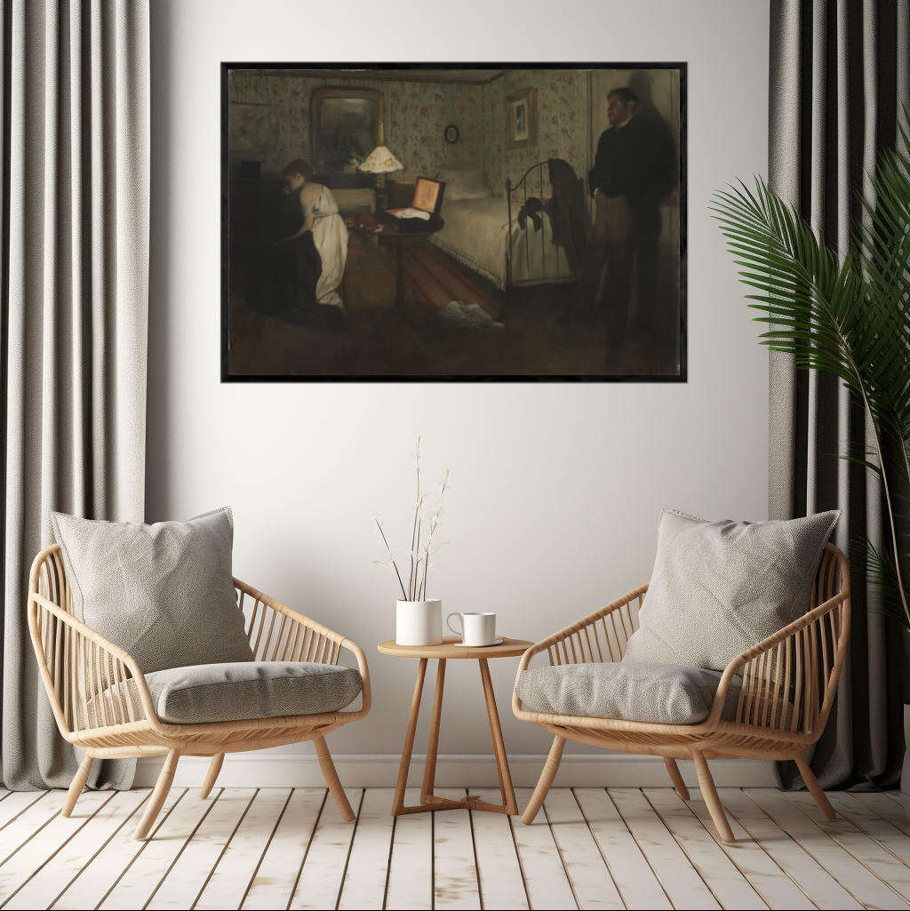 Interior by Edgar Degas | Edgar Degas Wall Art Prints - The Canvas Hive