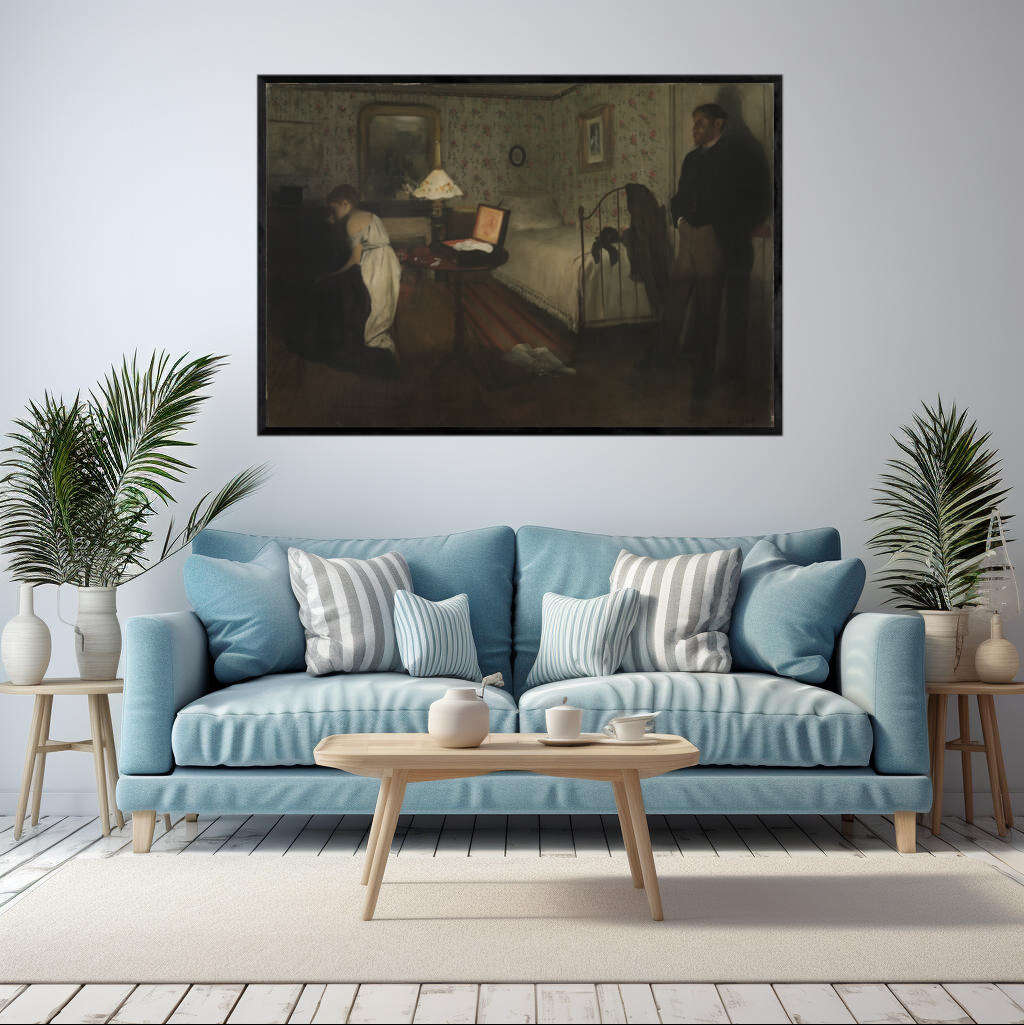 Interior by Edgar Degas | Edgar Degas Wall Art Prints - The Canvas Hive