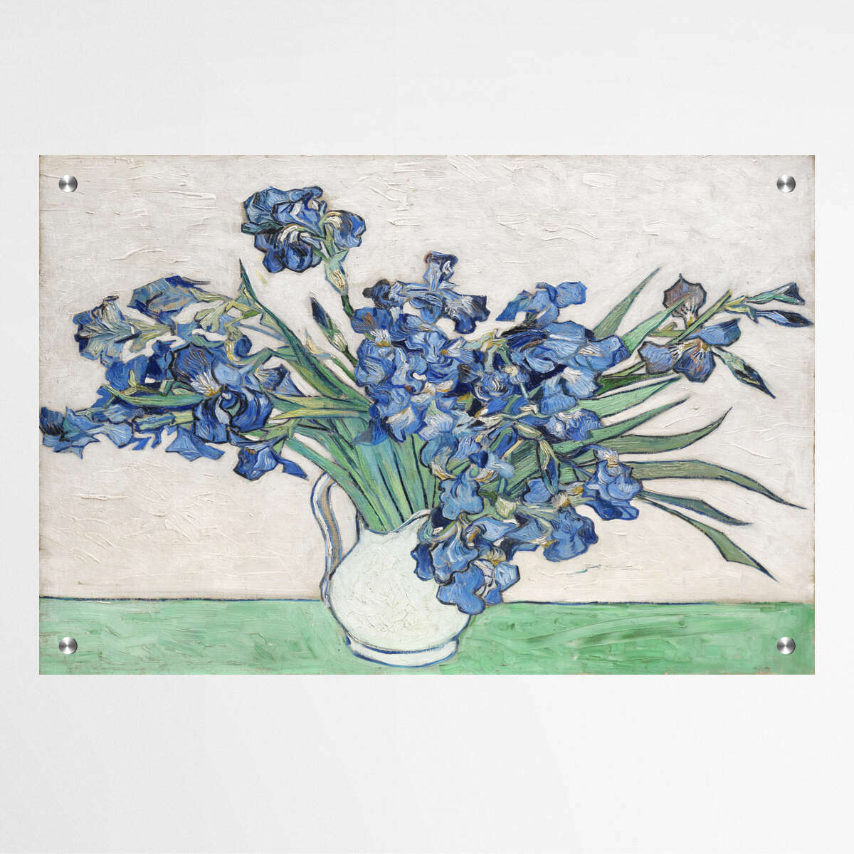 Irises in a Vase by Vincent Van Gogh | Vincent Van Gogh Wall Art Prints - The Canvas Hive