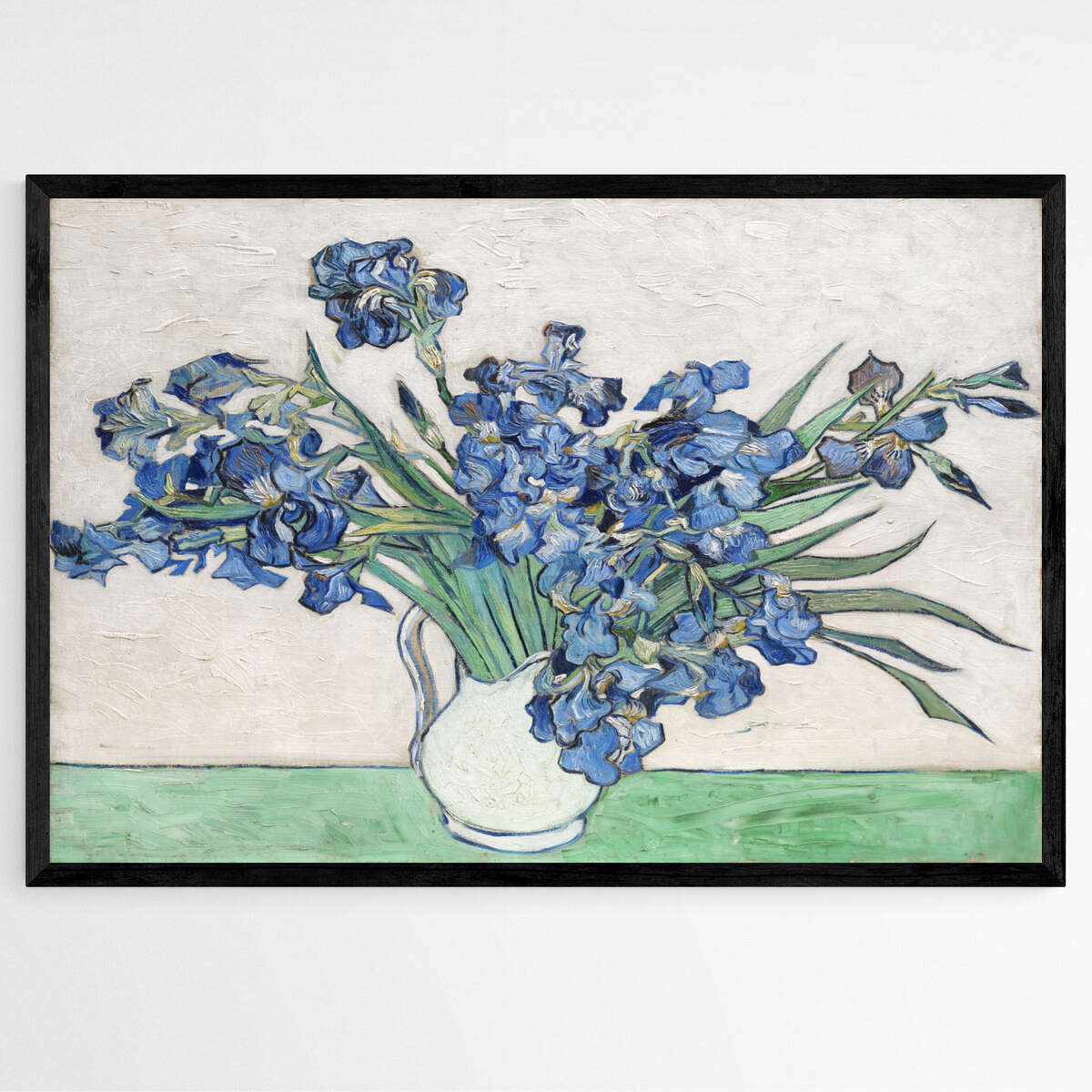 Irises in a Vase by Vincent Van Gogh | Vincent Van Gogh Wall Art Prints - The Canvas Hive