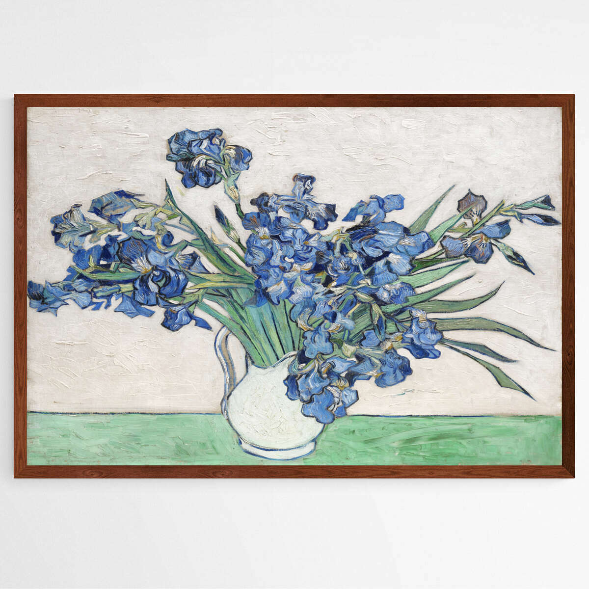 Irises in a Vase by Vincent Van Gogh | Vincent Van Gogh Wall Art Prints - The Canvas Hive