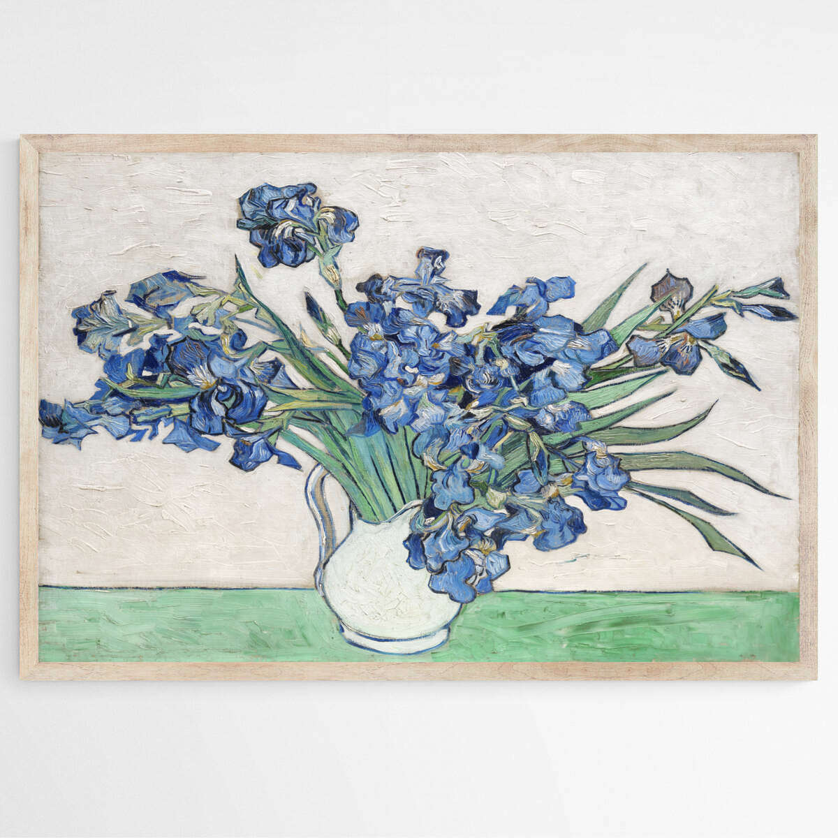 Irises in a Vase by Vincent Van Gogh | Vincent Van Gogh Wall Art Prints - The Canvas Hive