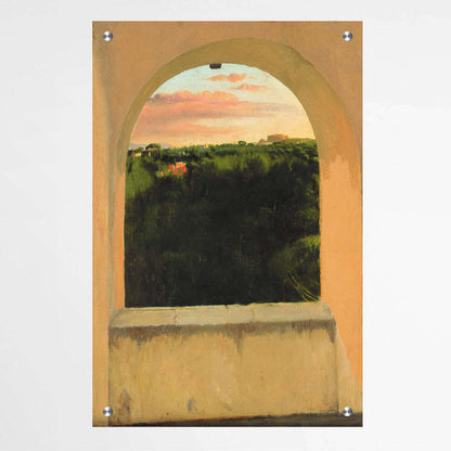 Italian Landscape seen through a Skylight by Edgar Degas | Edgar Degas Wall Art Prints - The Canvas Hive