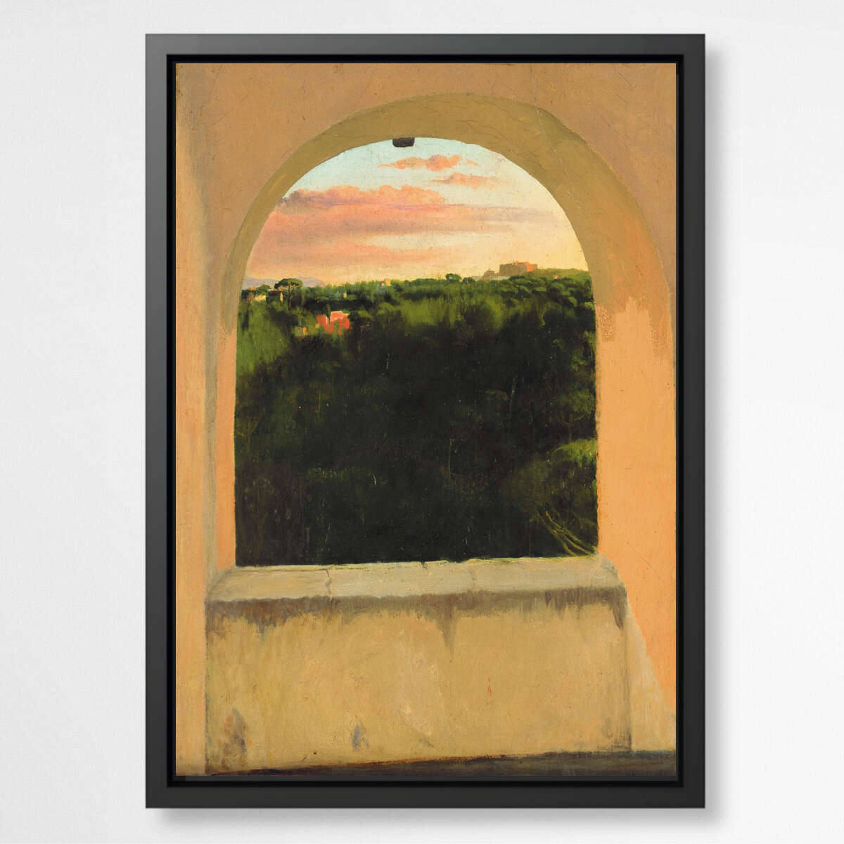 Italian Landscape seen through a Skylight by Edgar Degas | Edgar Degas Wall Art Prints - The Canvas Hive