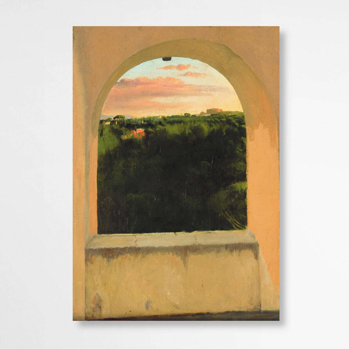 Italian Landscape seen through a Skylight by Edgar Degas | Edgar Degas Wall Art Prints - The Canvas Hive