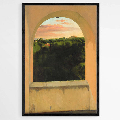 Italian Landscape seen through a Skylight by Edgar Degas | Edgar Degas Wall Art Prints - The Canvas Hive