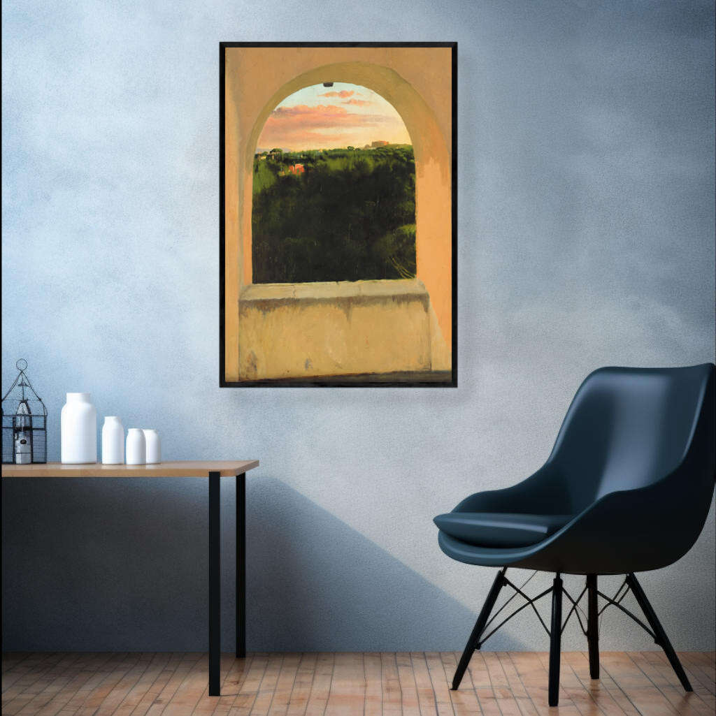 Italian Landscape seen through a Skylight by Edgar Degas | Edgar Degas Wall Art Prints - The Canvas Hive