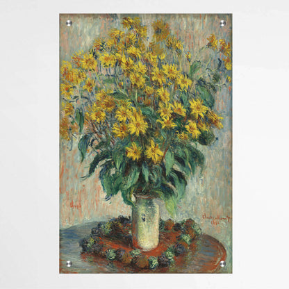 Jerusalem Artichoke Flowers by Claude Monet | Claude Monet Wall Art Prints - The Canvas Hive