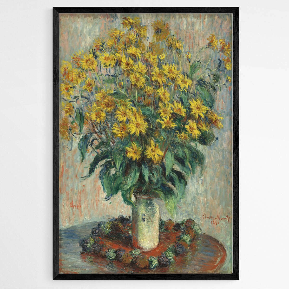 Jerusalem Artichoke Flowers by Claude Monet | Claude Monet Wall Art Prints - The Canvas Hive