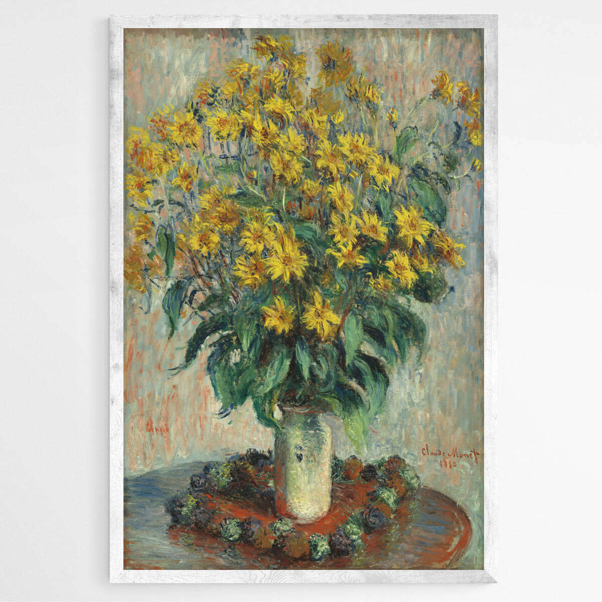 Jerusalem Artichoke Flowers by Claude Monet | Claude Monet Wall Art Prints - The Canvas Hive